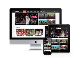 NBA体育球赛资讯类网站织梦模板(自适应手机端)