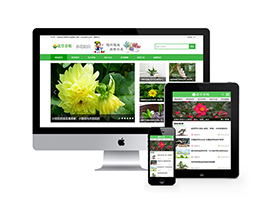 花卉养殖资讯类网站织梦模板(带手机端)