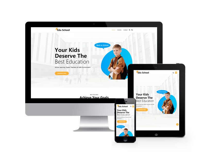 儿童教育类网站HTML静态模板